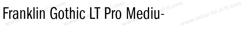 Franklin Gothic LT Pro Mediu字体转换